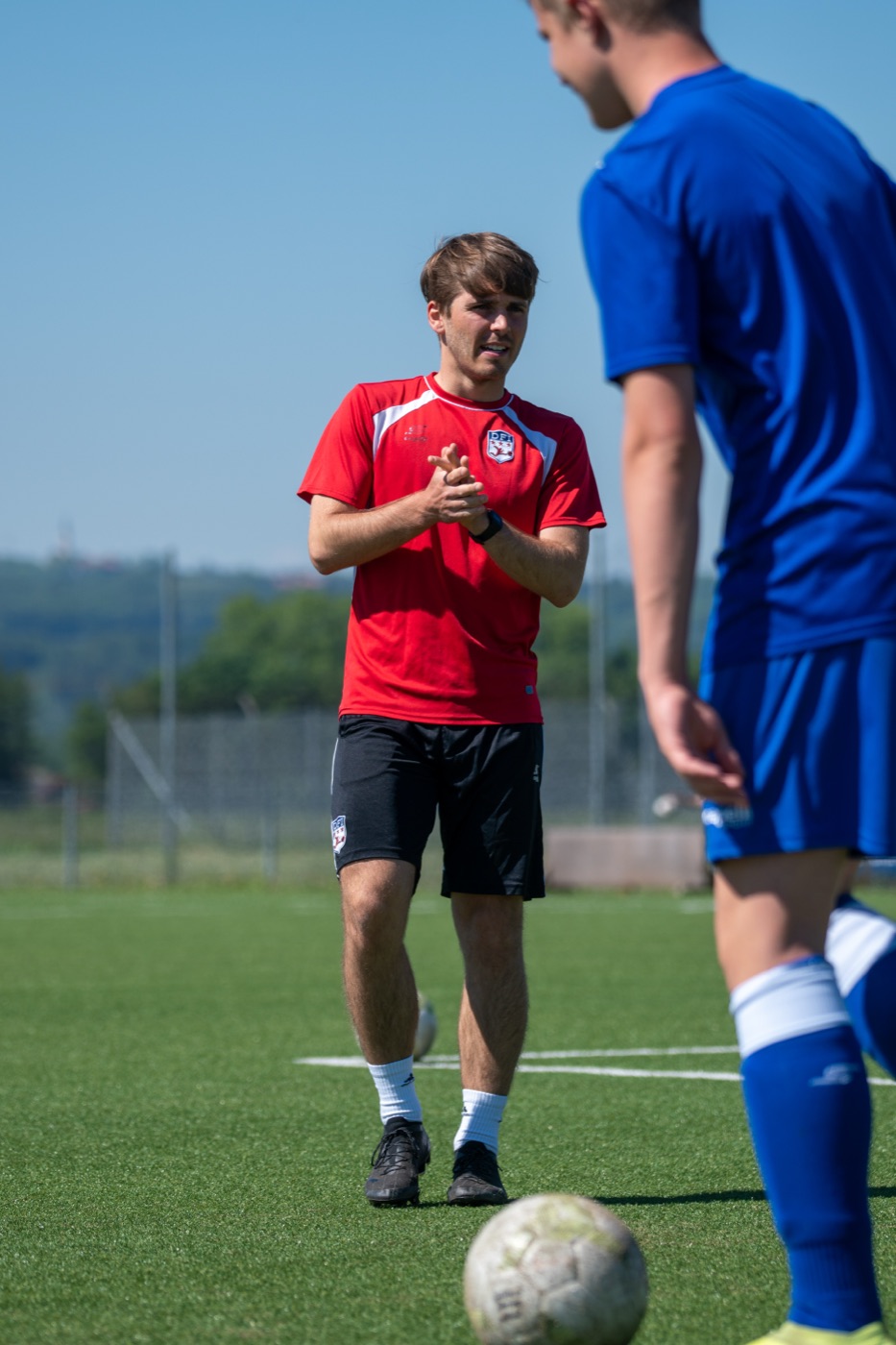 Coaching während einer Trainingseinheit